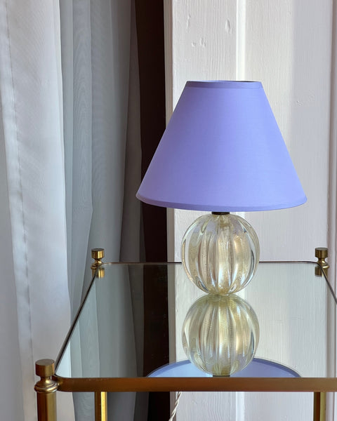 Vintage golden Murano table lamp (incl. lampshade)