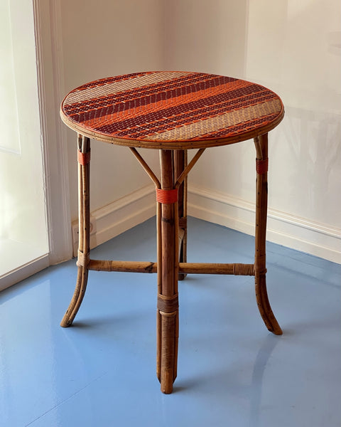 Vintage rattan table