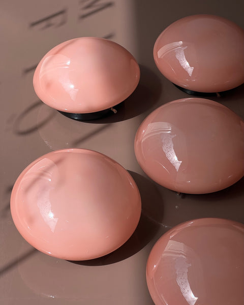 Vintage Murano peach ceiling/wall lamp (D20)