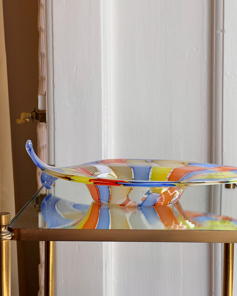 Large vintage multi Murano bowl