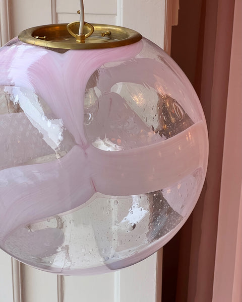 Ceiling lamp - Pink / clear (D40)