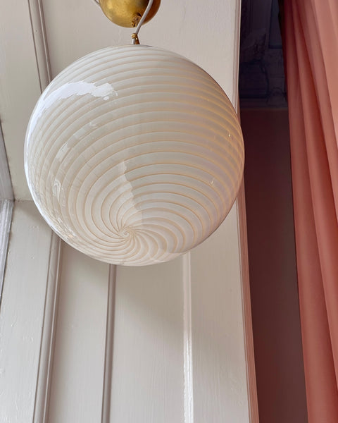 Ceiling lamp - Light yellow/cream swirl (D30)
