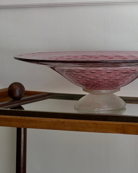 Large vintage purple seguso Murano bowl