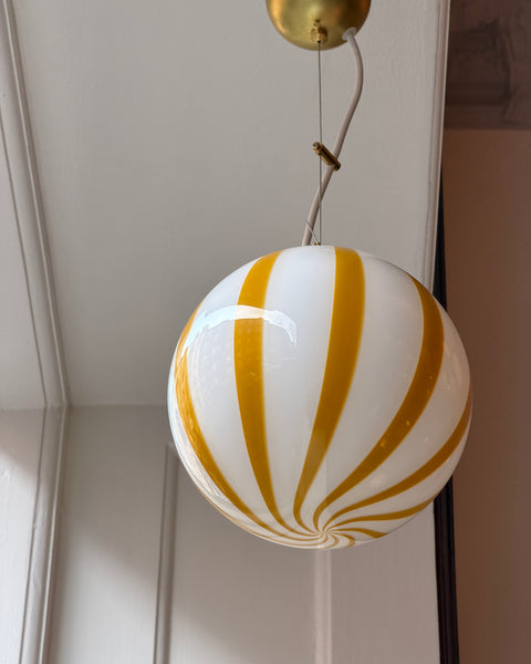 Candy ceiling lamp - Amber vertical stripes (D20)
