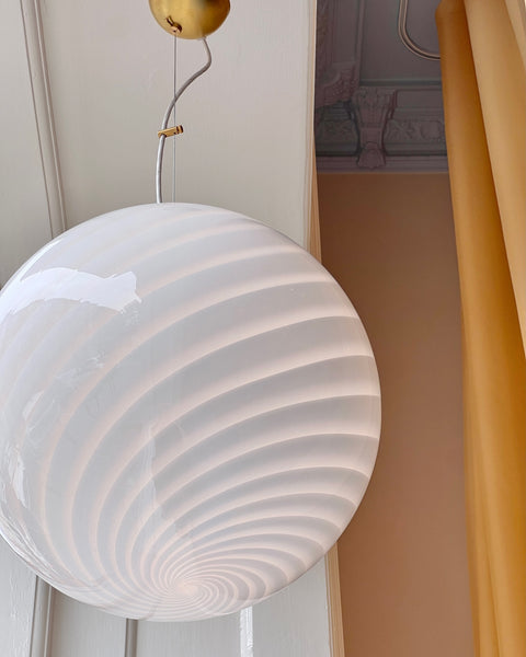 Ceiling lamp - White swirl (D40)