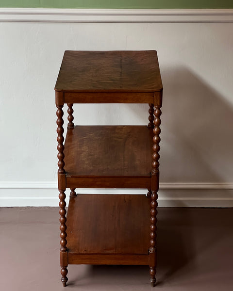 Vintage wooden bobbin etagere/shelves