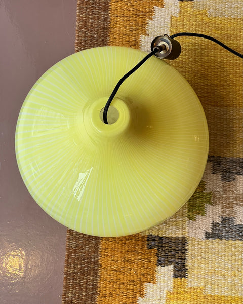 Vintage Massimo Vignelli yellow/white ceiling lamp