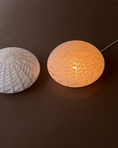 Vintage Murano blurred pink ceiling/wall lamp (D28) (1 available)