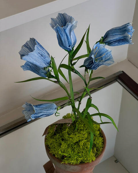 Paper flower ”Blue Bellflower”