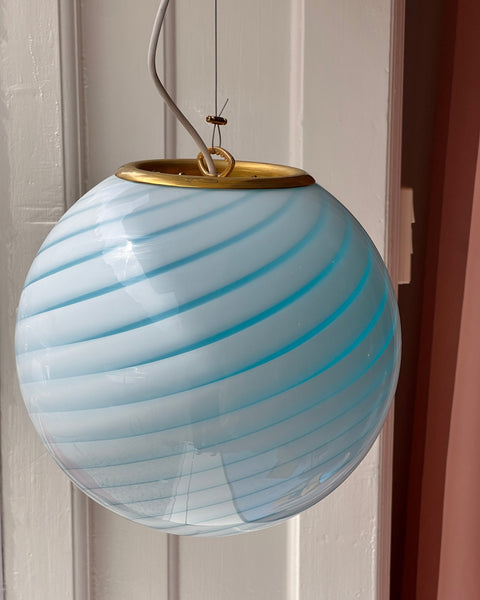 Ceiling lamp - Aqua blue swirl (D30)