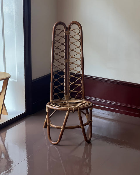 Vintage rattan/bamboo chair, Italy, 1960s