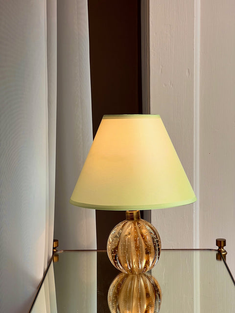 Vintage amber Murano table lamp