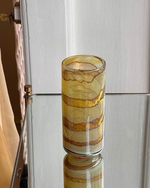 Vintage golden swirl vase
