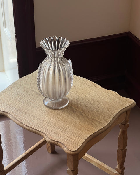 Vintage clear Murano vase