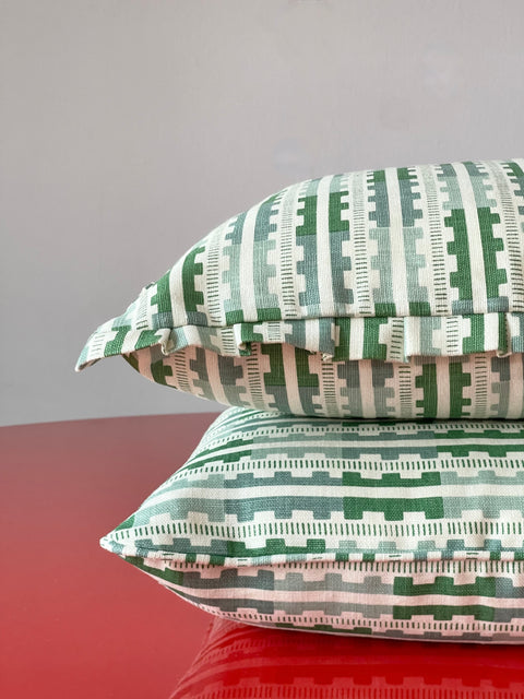 Marianne ruffled cushion - Green