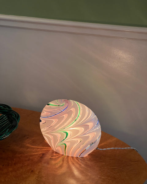 Vintage multi-coloured Murano table lamp