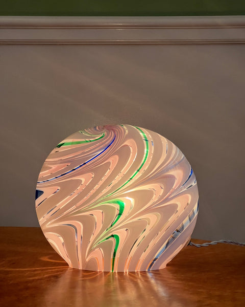 Vintage multi-coloured Murano table lamp