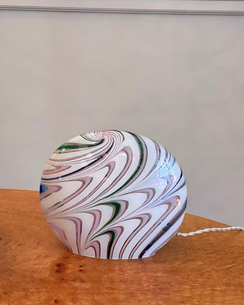Vintage multi-coloured Murano table lamp