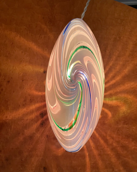 Vintage multi-coloured Murano table lamp