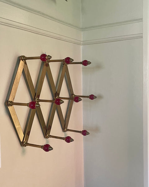 Vintage Azucena Brass Coat Hanger by Luigi Caccia Dominioni