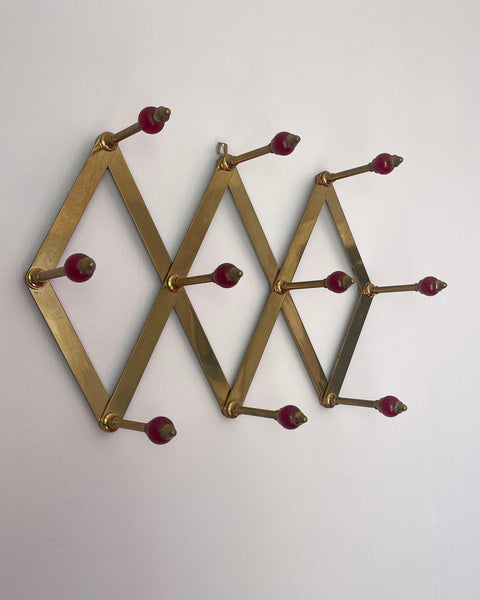 Vintage Azucena Brass Coat Hanger by Luigi Caccia Dominioni