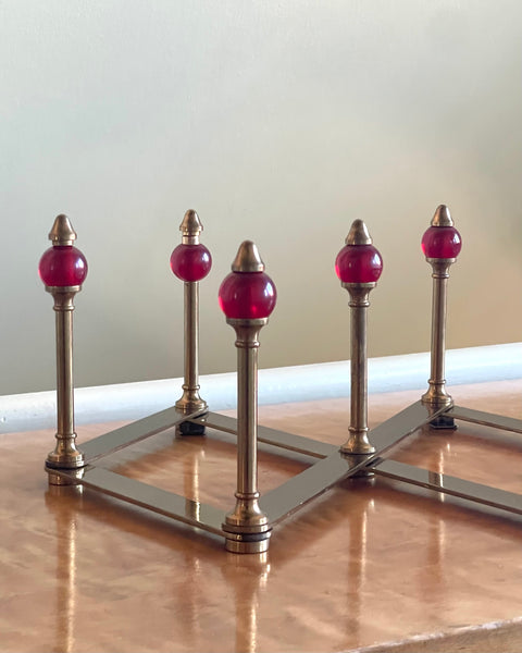 Vintage Azucena Brass Coat Hanger by Luigi Caccia Dominioni