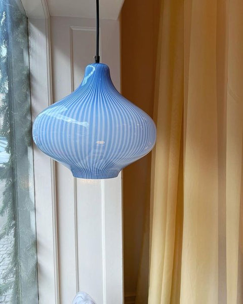 Vintage Massimo Vignelli blue ceiling lamp