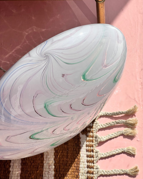 Large vintage multi-coloured Murano table lamp