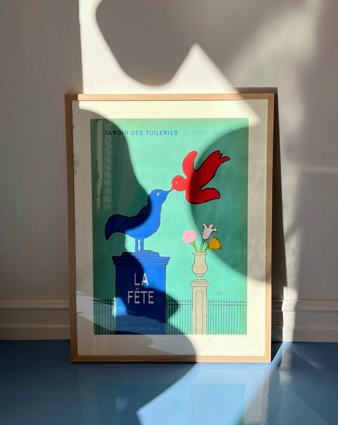 Vintage Raymond Savignac "Jardin Des Tuleries La Fete" poster