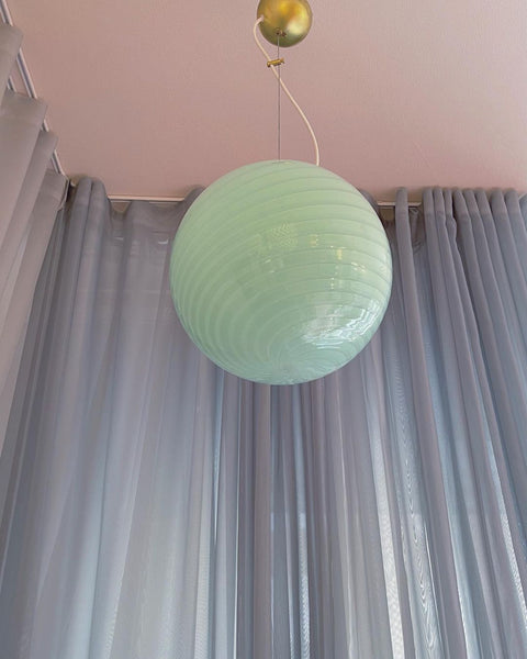 Ceiling lamp - Light green/mint swirl (D30)