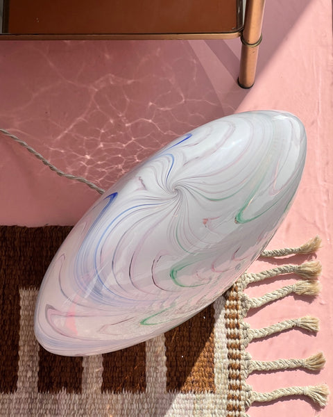 Large vintage multi-coloured Murano table lamp