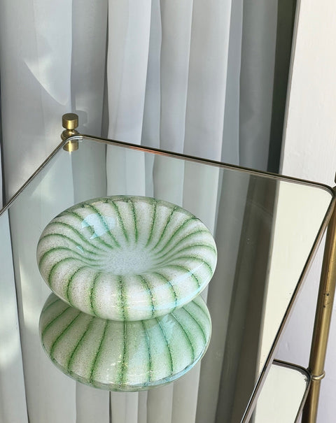 Vintage Murano green/shimmer bowl