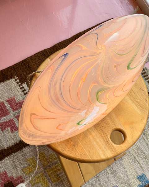 Large vintage multi-coloured Murano table lamp