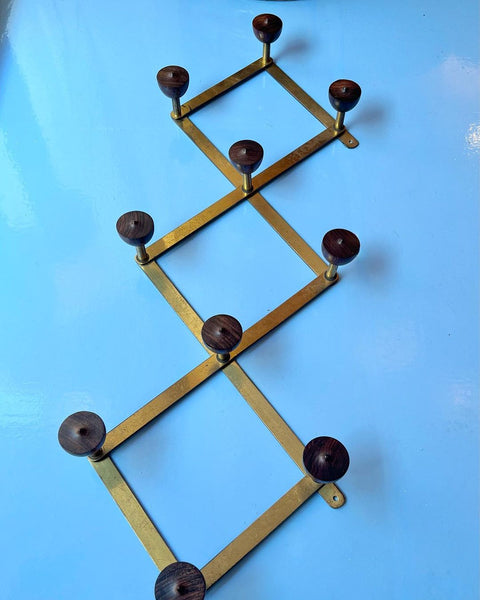 Vintage Azucena Brass Coat Hanger by Luigi Caccia Dominioni