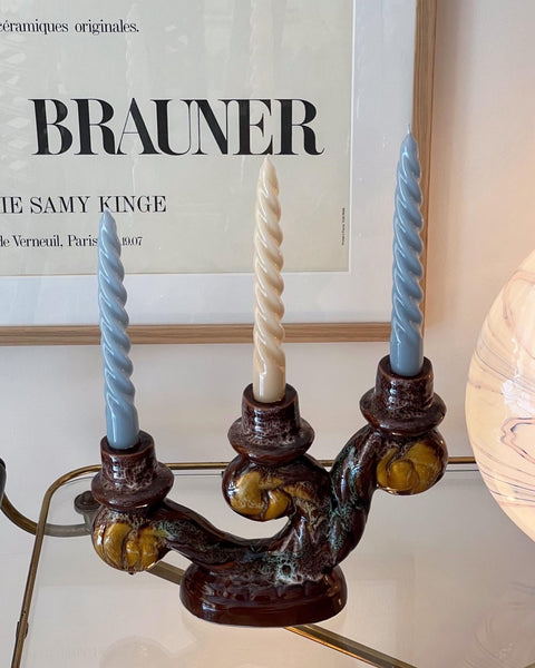 Vintage ceramic candle holder 1960s