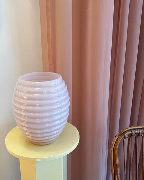 Vintage opal pink Murano vase