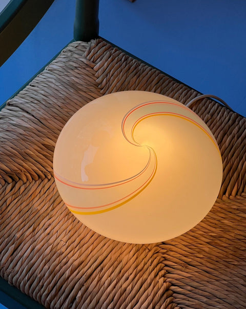 Vintage Murano multi swirl ceiling/wall lamp