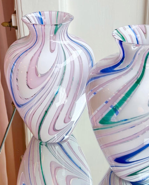 Vintage multi-coloured Murano vase