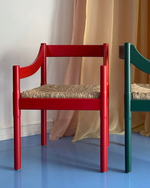 Carimate chair by Vico Magistretti - Red