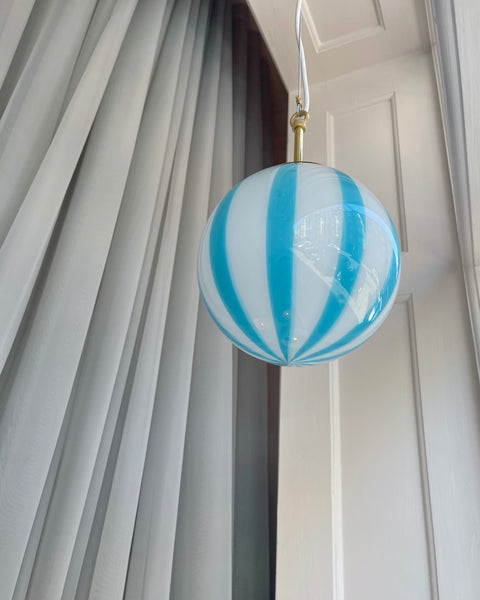 Ceiling lamp - Blue vertical stripes (D20)