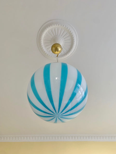 Ceiling lamp - Blue vertical stripes D40