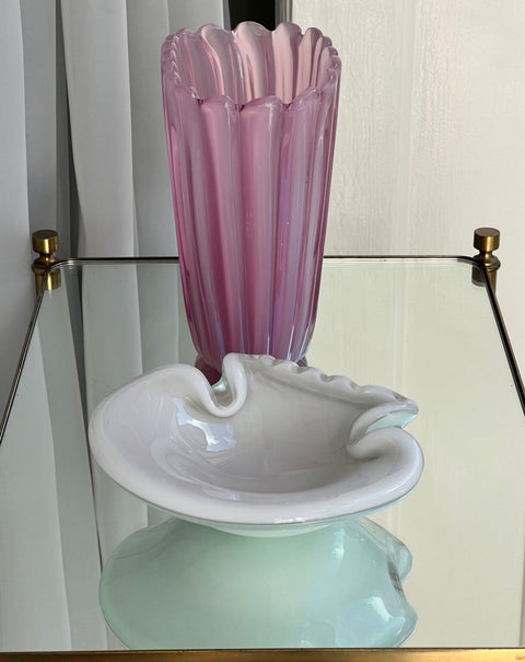 Vintage Murano shell bowl
