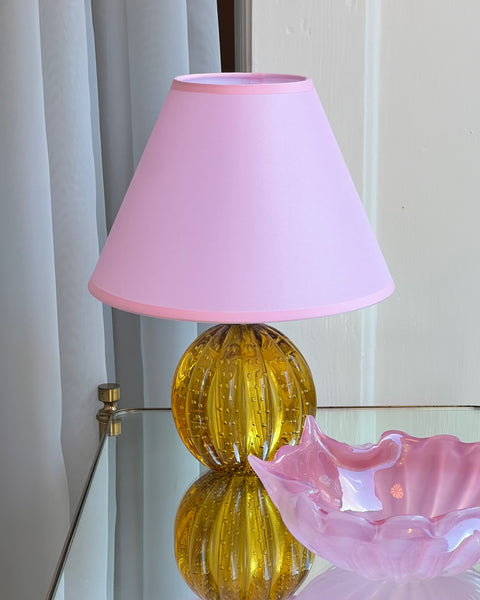 Vintage amber Murano table lamp