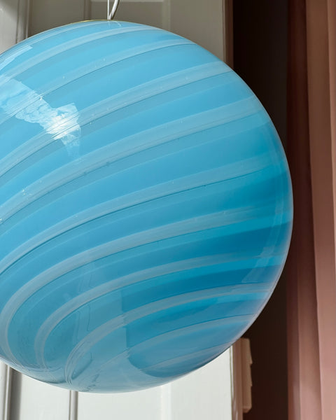 Ceiling lamp - Light blue/ white swirl (D40)