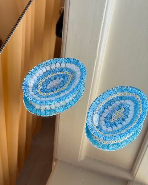 Vintage blue Millefiori Murano bowl (Only 1 available)