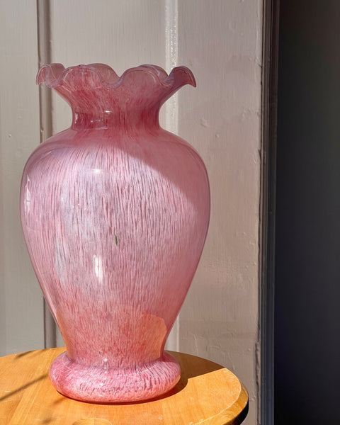 Vintage pink Murano vase