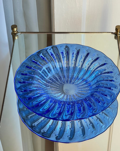 Vintage blue Murano bowl