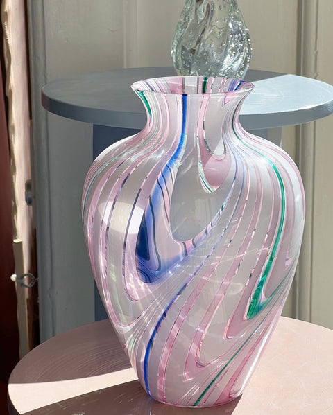 Vintage multi-coloured Murano vase