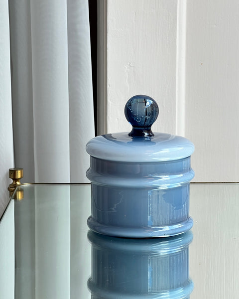 Vintage blue Murano bonbonniere