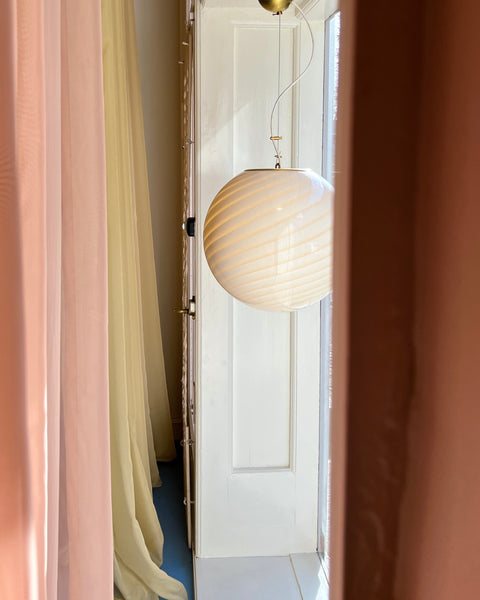 Ceiling lamp - Light yellow/cream swirl (D40)